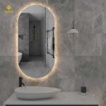 آینه گرد بک لایت مدل 2043 نچرال برند بازارک