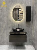 روشویی سنگی خاص به همراه کابینت مدل فلت - Image 4