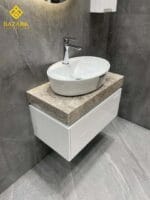 روشویی سنگی خاص به همراه کابینت مدل فلت - Image 6