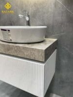 خرید روشویی مدرن سنگی کابینت دار مدل لاین - Image 5