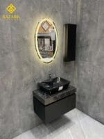 خرید روشویی مدرن سنگی کابینت دار مدل لاین - Image 8