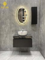 خرید روشویی مدرن سنگی کابینت دار مدل لاین - Image 9