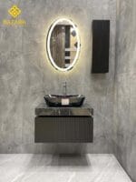 خرید روشویی مدرن سنگی کابینت دار مدل لاین - Image 2