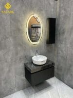 خرید روشویی مدرن سنگی کابینت دار مدل لاین - Image 14