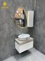 خرید روشویی مدرن سنگی کابینت دار مدل لاین - Image 15