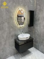 خرید روشویی مدرن سنگی کابینت دار مدل لاین - Image 16