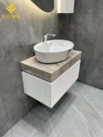 خرید روشویی مدرن سنگی کابینت دار مدل لاین - Image 18